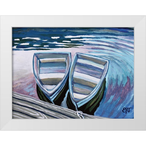 Side by Side White Modern Wood Framed Art Print by Tyndall, Elizabeth