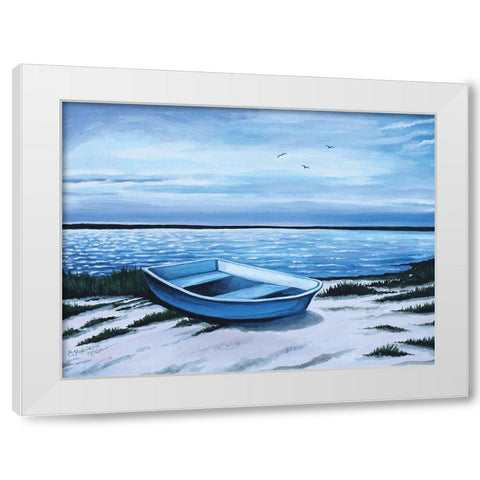 Take Me There White Modern Wood Framed Art Print by Tyndall, Elizabeth