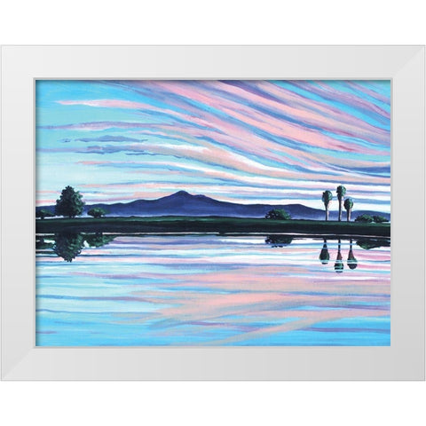 The Magic is in the Water White Modern Wood Framed Art Print by Tyndall, Elizabeth