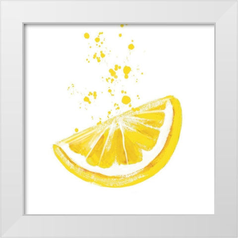 The Squeezed Lemon White Modern Wood Framed Art Print by Tyndall, Elizabeth