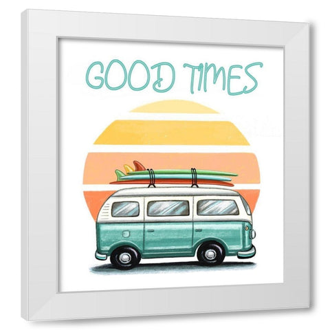 Good Times White Modern Wood Framed Art Print by Tyndall, Elizabeth