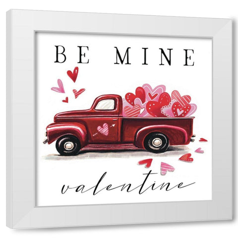 Be Mine White Modern Wood Framed Art Print by Tyndall, Elizabeth