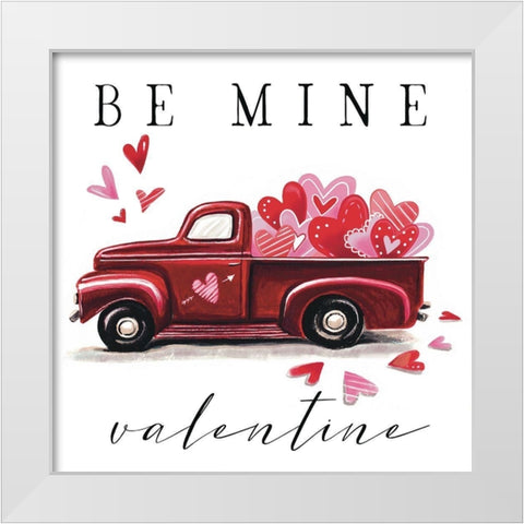 Be Mine White Modern Wood Framed Art Print by Tyndall, Elizabeth