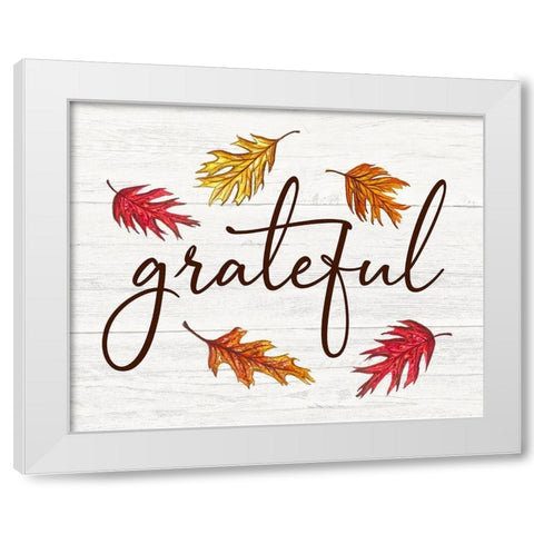 Grateful White Modern Wood Framed Art Print by Tyndall, Elizabeth