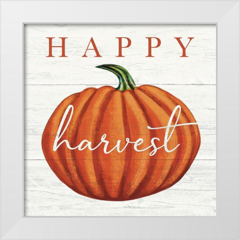 Happy Harvest White Modern Wood Framed Art Print by Tyndall, Elizabeth