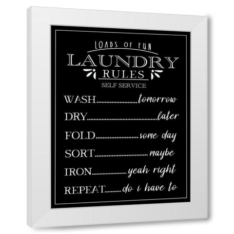 Loads of Fun White Modern Wood Framed Art Print by Tyndall, Elizabeth