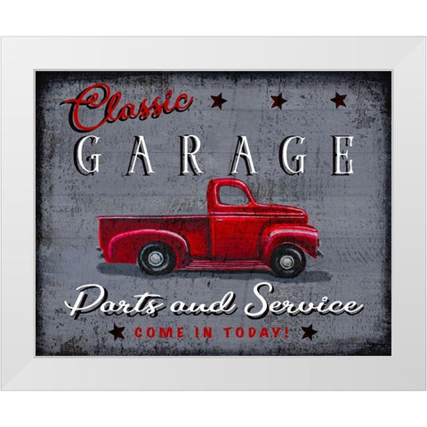 Classic Garage White Modern Wood Framed Art Print by Tyndall, Elizabeth