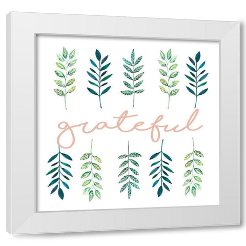 Grateful White Modern Wood Framed Art Print by Tyndall, Elizabeth