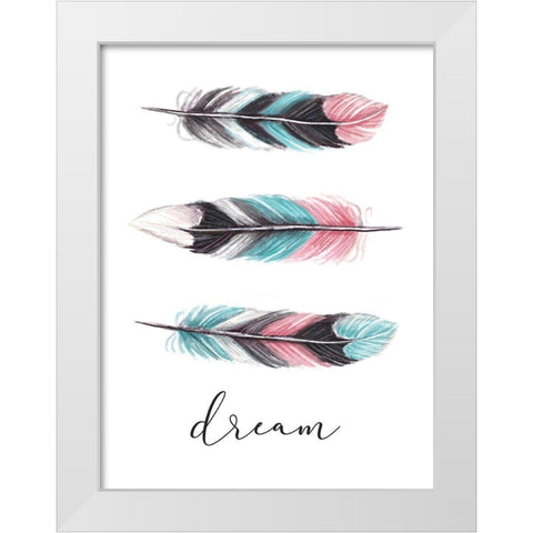 Dream   White Modern Wood Framed Art Print by Tyndall, Elizabeth