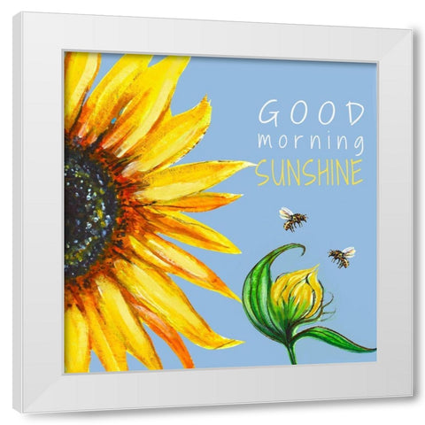 Good Morning Sunshine White Modern Wood Framed Art Print by Tyndall, Elizabeth