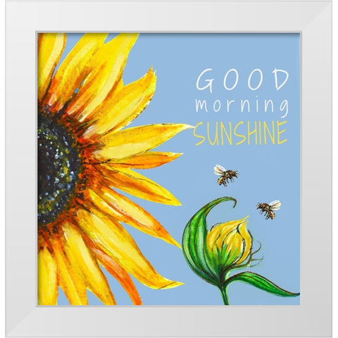 Good Morning Sunshine White Modern Wood Framed Art Print by Tyndall, Elizabeth