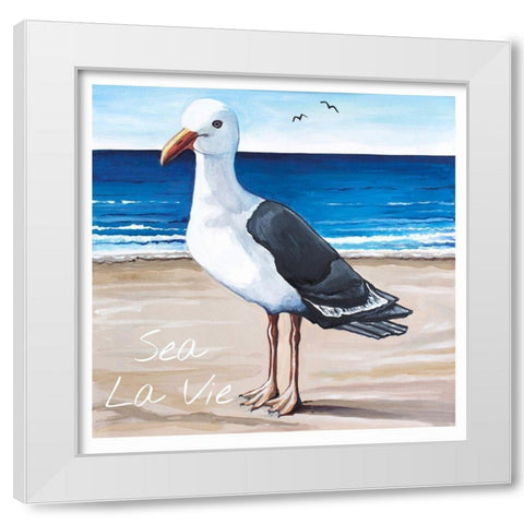 Sea La Vie White Modern Wood Framed Art Print by Tyndall, Elizabeth