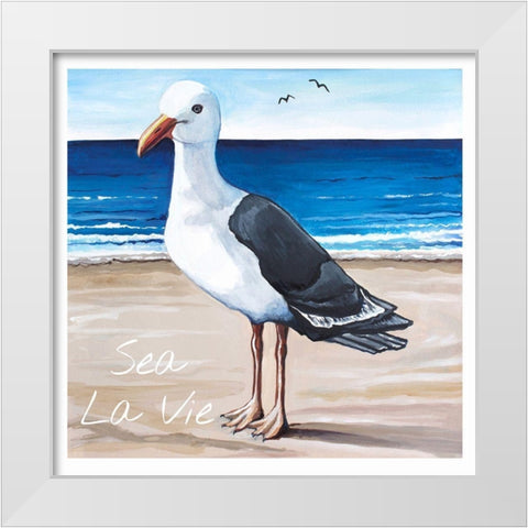 Sea La Vie White Modern Wood Framed Art Print by Tyndall, Elizabeth