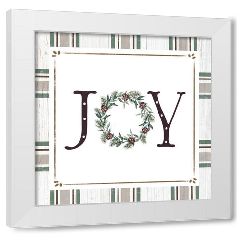 Joy White Modern Wood Framed Art Print by Tyndall, Elizabeth