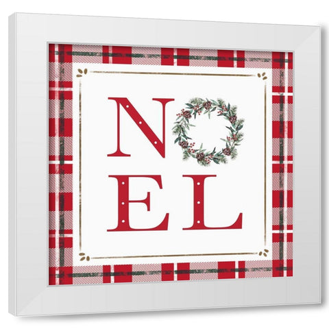 Noel White Modern Wood Framed Art Print by Tyndall, Elizabeth