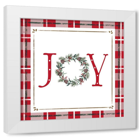 Joy White Modern Wood Framed Art Print by Tyndall, Elizabeth