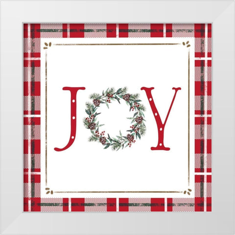 Joy White Modern Wood Framed Art Print by Tyndall, Elizabeth