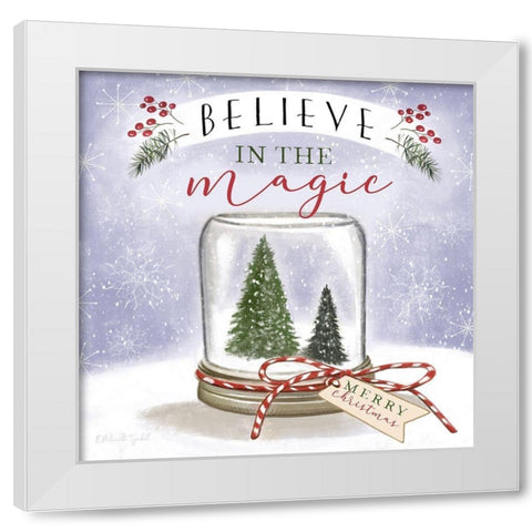 Believe in the Magic White Modern Wood Framed Art Print by Tyndall, Elizabeth