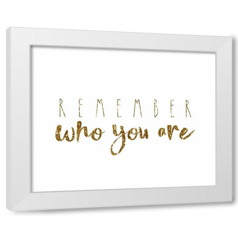 Remember White Modern Wood Framed Art Print by Tyndall, Elizabeth