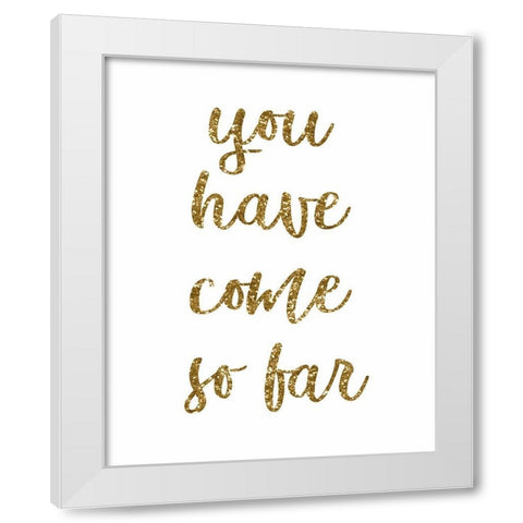 So Far White Modern Wood Framed Art Print by Tyndall, Elizabeth