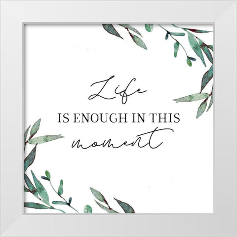 Life White Modern Wood Framed Art Print by Tyndall, Elizabeth