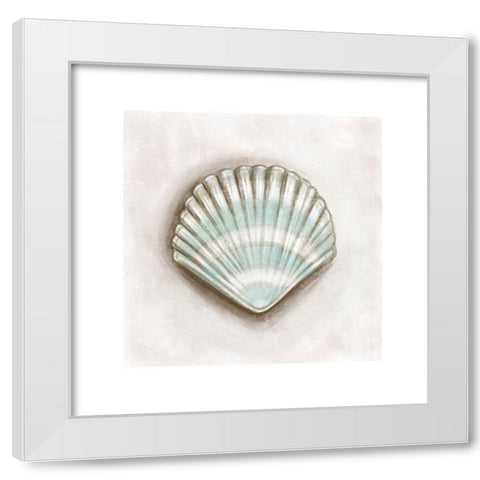 Shell III White Modern Wood Framed Art Print by Tyndall, Elizabeth