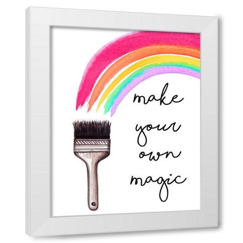 Make Your Own Magic White Modern Wood Framed Art Print by Tyndall, Elizabeth