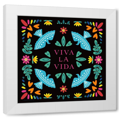 Vida La Vida White Modern Wood Framed Art Print by Tyndall, Elizabeth