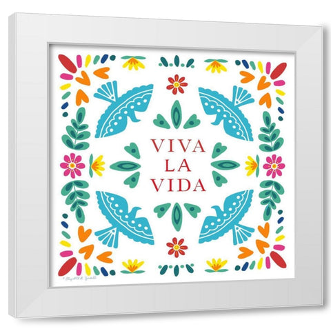 Viva La Vida White Modern Wood Framed Art Print by Tyndall, Elizabeth