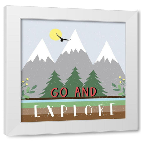 Explore White Modern Wood Framed Art Print by Tyndall, Elizabeth