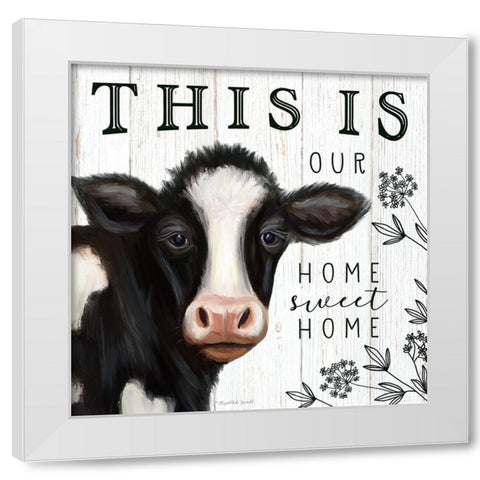 Our Home White Modern Wood Framed Art Print by Tyndall, Elizabeth