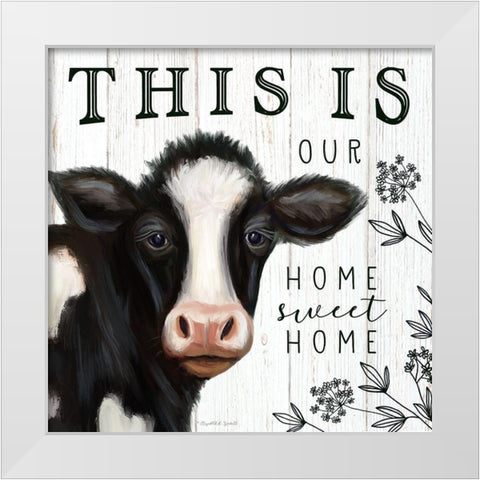 Our Home White Modern Wood Framed Art Print by Tyndall, Elizabeth