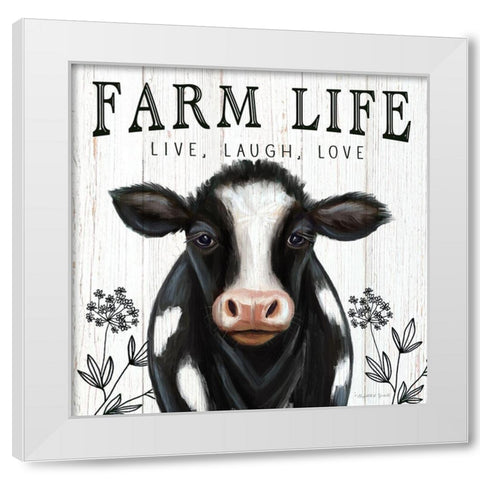 Farm Life White Modern Wood Framed Art Print by Tyndall, Elizabeth