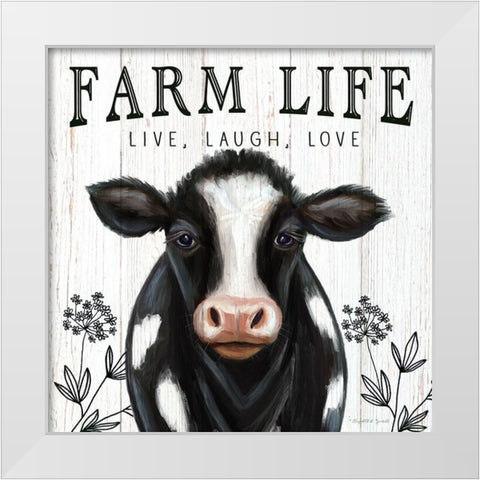 Farm Life White Modern Wood Framed Art Print by Tyndall, Elizabeth