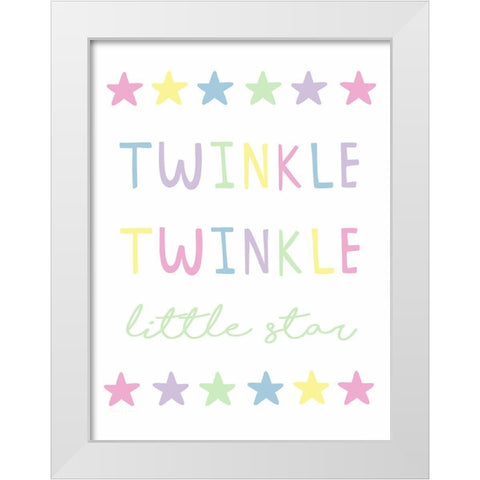 Little Star White Modern Wood Framed Art Print by Tyndall, Elizabeth