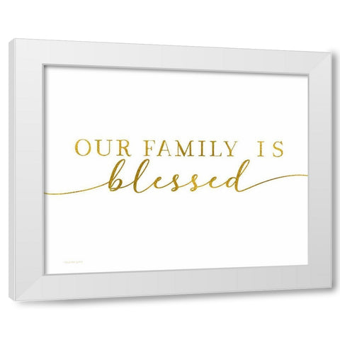 Blessed Family White Modern Wood Framed Art Print by Tyndall, Elizabeth