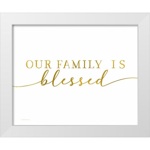 Blessed Family White Modern Wood Framed Art Print by Tyndall, Elizabeth