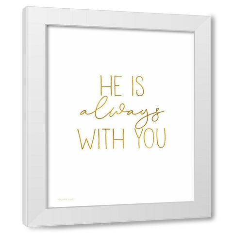 Always With You White Modern Wood Framed Art Print by Tyndall, Elizabeth