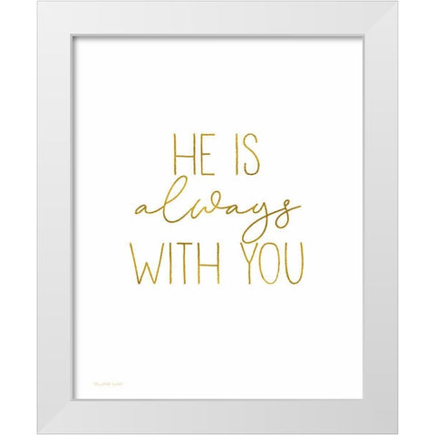 Always With You White Modern Wood Framed Art Print by Tyndall, Elizabeth