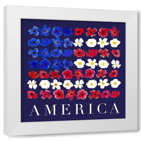 America White Modern Wood Framed Art Print by Tyndall, Elizabeth