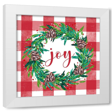 Joy White Modern Wood Framed Art Print by Tyndall, Elizabeth