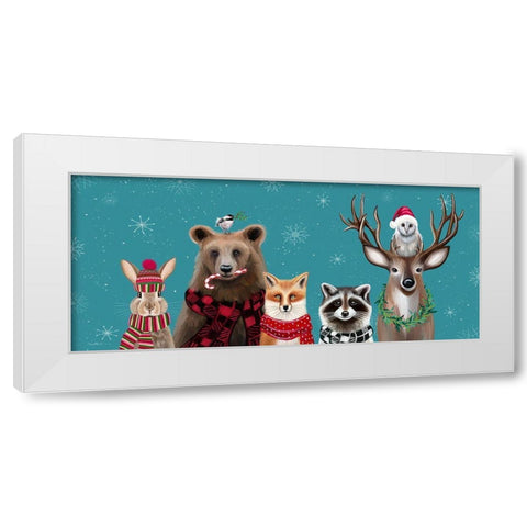 Holiday Friends II White Modern Wood Framed Art Print by Tyndall, Elizabeth