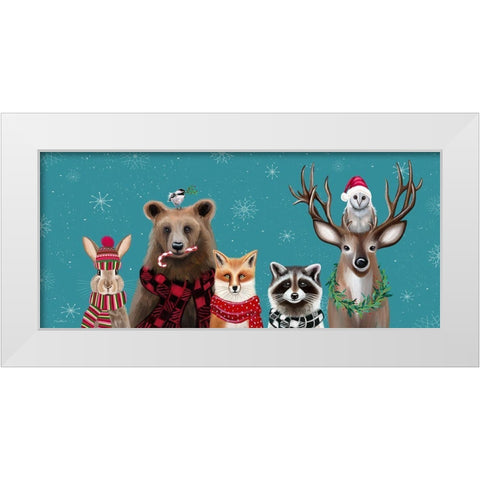 Holiday Friends II White Modern Wood Framed Art Print by Tyndall, Elizabeth