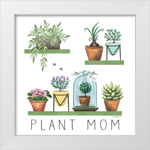 Plant Mom I White Modern Wood Framed Art Print by Tyndall, Elizabeth