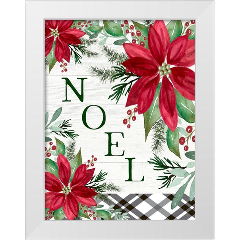 Noel White Modern Wood Framed Art Print by Tyndall, Elizabeth