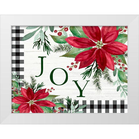 Joy White Modern Wood Framed Art Print by Tyndall, Elizabeth