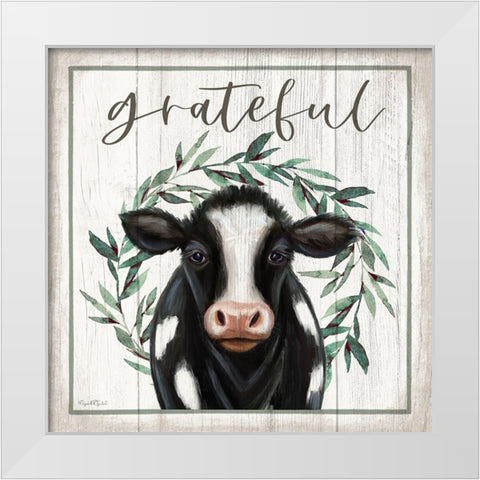 Grateful White Modern Wood Framed Art Print by Tyndall, Elizabeth