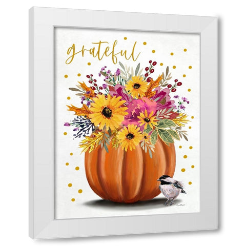 Grateful White Modern Wood Framed Art Print by Tyndall, Elizabeth