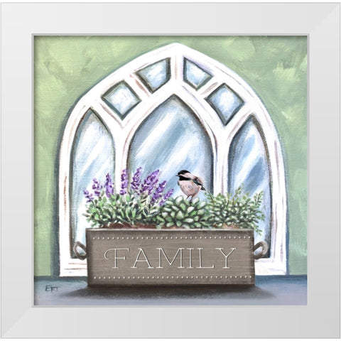 Family White Modern Wood Framed Art Print by Tyndall, Elizabeth