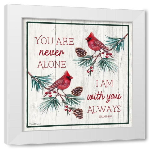 With You Always White Modern Wood Framed Art Print by Tyndall, Elizabeth